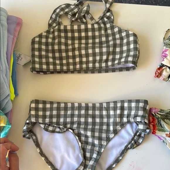 Bundle of 3 bathing suitsFloral and Plaid Bikini Set - Picture 4 of 7
